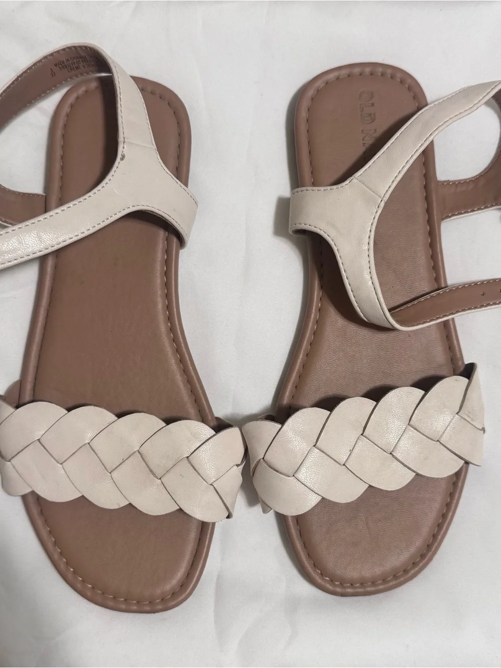 Vince Camuto Women's Braided Strap Sandals in Light Beige